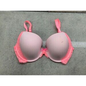 Victoria's Secret 34D Dream Angels Lined Perfect Coverage Pink Lace